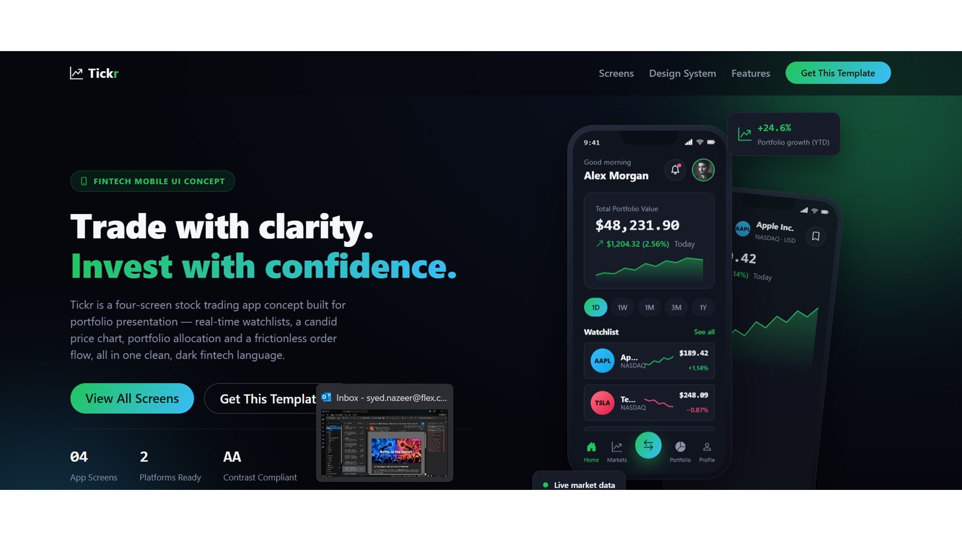 Tickr stock trading app thumbnail